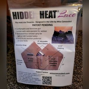Ladies hidden heat concealment holster